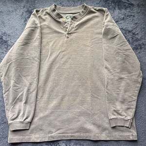 Vintage 90’s McIntosh & Seymour Made in USA Rugby Henley oversized shirt XL